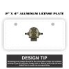 2" X 4" Aluminum License Plate  Thumbnail