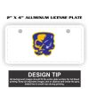 2" X 4" Aluminum License Plate  Thumbnail