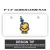 2" X 4" Aluminum License Plate  Thumbnail