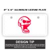 2" X 4" Aluminum License Plate  Thumbnail