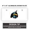 2" X 4" Aluminum License Plate  Thumbnail