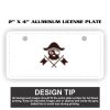 2" X 4" Aluminum License Plate  Thumbnail