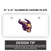 2" X 4" Aluminum License Plate  Thumbnail