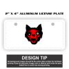 2" X 4" Aluminum License Plate  Thumbnail