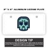 2" X 4" Aluminum License Plate  Thumbnail