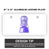2" X 4" Aluminum License Plate  Thumbnail