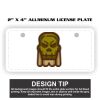2" X 4" Aluminum License Plate  Thumbnail