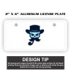 2" X 4" Aluminum License Plate  Thumbnail
