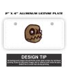 2" X 4" Aluminum License Plate  Thumbnail