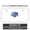 2" X 4" Aluminum License Plate  Thumbnail