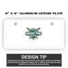 2" X 4" Aluminum License Plate  Thumbnail