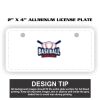 2" X 4" Aluminum License Plate  Thumbnail