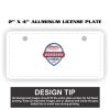 2" X 4" Aluminum License Plate  Thumbnail