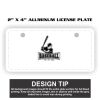 2" X 4" Aluminum License Plate  Thumbnail