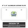 2" X 4" Aluminum License Plate  Thumbnail