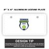 2" X 4" Aluminum License Plate  Thumbnail