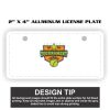 2" X 4" Aluminum License Plate  Thumbnail
