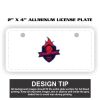 2" X 4" Aluminum License Plate  Thumbnail