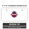 2" X 4" Aluminum License Plate  Thumbnail