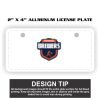 2" X 4" Aluminum License Plate  Thumbnail