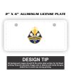 2" X 4" Aluminum License Plate  Thumbnail