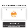 2" X 4" Aluminum License Plate  Thumbnail