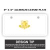 2" X 4" Aluminum License Plate  Thumbnail