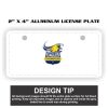 2" X 4" Aluminum License Plate  Thumbnail