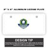 2" X 4" Aluminum License Plate  Thumbnail