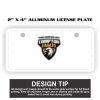 2" X 4" Aluminum License Plate  Thumbnail