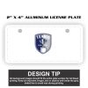 2" X 4" Aluminum License Plate  Thumbnail