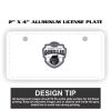2" X 4" Aluminum License Plate  Thumbnail