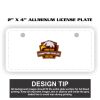 2" X 4" Aluminum License Plate  Thumbnail