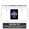 2" X 4" Aluminum License Plate  Thumbnail