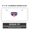 2" X 4" Aluminum License Plate  Thumbnail