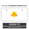 2" X 4" Aluminum License Plate  Thumbnail