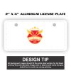 2" X 4" Aluminum License Plate  Thumbnail