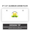 2" X 4" Aluminum License Plate  Thumbnail