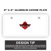 2" X 4" Aluminum License Plate  Thumbnail