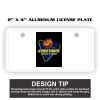 2" X 4" Aluminum License Plate  Thumbnail