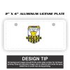 2" X 4" Aluminum License Plate  Thumbnail