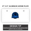 2" X 4" Aluminum License Plate  Thumbnail