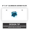 2" X 4" Aluminum License Plate  Thumbnail