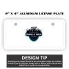 2" X 4" Aluminum License Plate  Thumbnail
