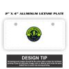 2" X 4" Aluminum License Plate  Thumbnail