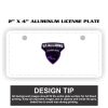 2" X 4" Aluminum License Plate  Thumbnail