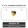 2" X 4" Aluminum License Plate  Thumbnail