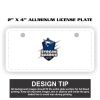 2" X 4" Aluminum License Plate  Thumbnail