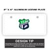 2" X 4" Aluminum License Plate  Thumbnail