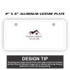 2" X 4" Aluminum License Plate  Thumbnail